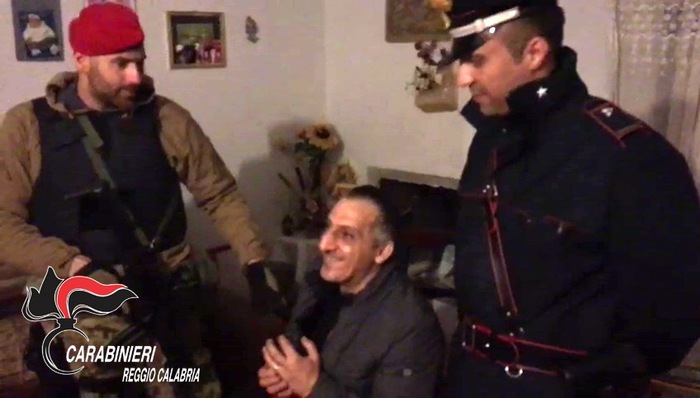 Arrestato il latitante reggino Giuseppe Facchineri  Fatale l’incontro con la moglie organizzato nella notte