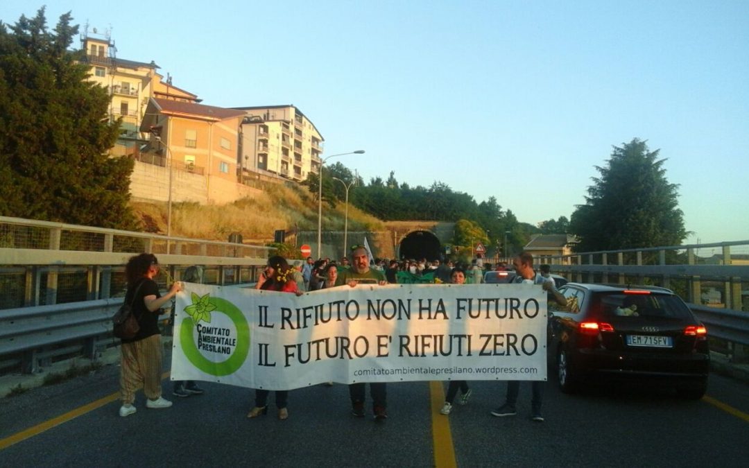 Una precedente protesta a Celico