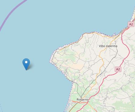 Scossa di terremoto davanti la costa viboneseMagnitudo 3,7, paura tra la popolazione 