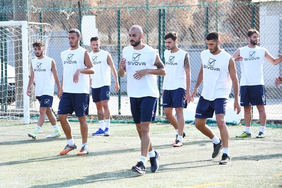 Il Matera in allenamento (foto Sandro Veglia)