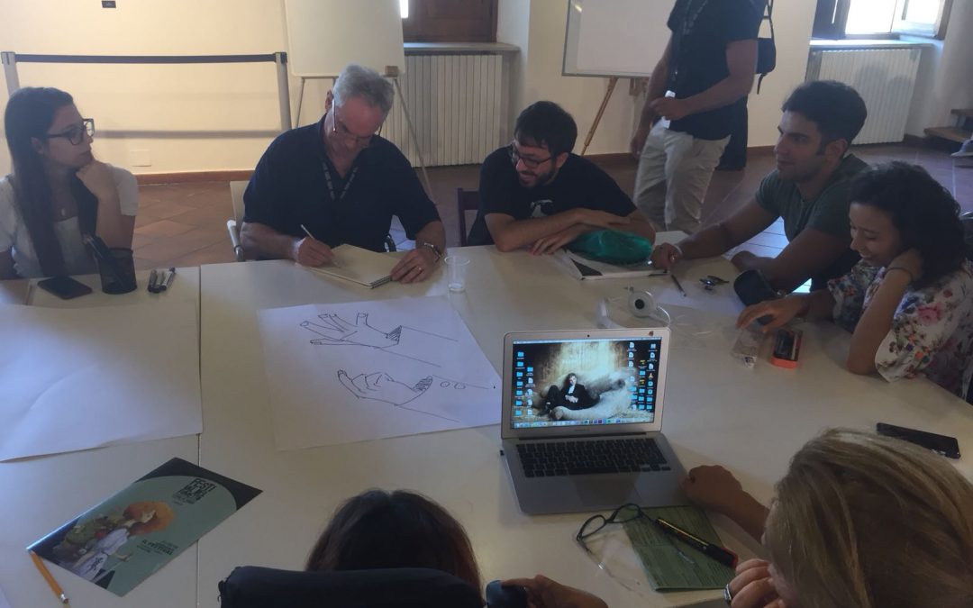 FOTO – Al via il “Festival del fumetto”: il workshop con John Pomeroy