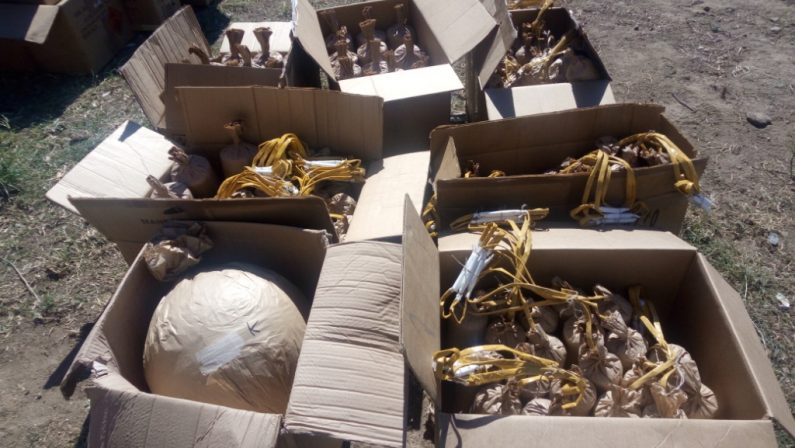 Oltre 160 chilogrammi di fuochi d'artificio illegaliLa scoperta e il sequestro a Crotone da parte della Polizia