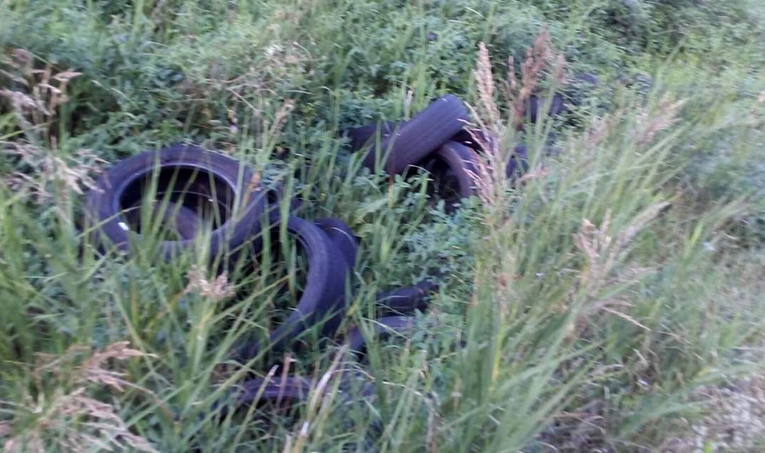 VIDEO – Discarica di pneumatici a cielo aperto a Rombiolo  Le immagini del degrado dell’area nei pressi del cimitero