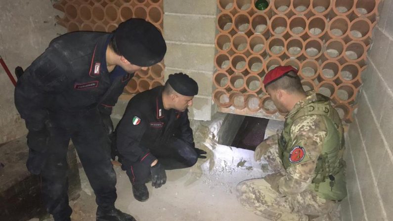 Bunker e droga scoperti e pene da scontareSettimana intensa per i carabinieri nel Reggino