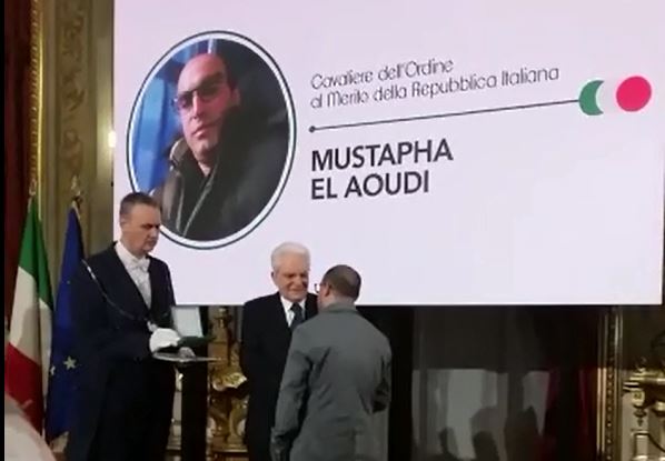 Salvò la vita a una dottoressa aggredita all'ospedale di Crotone; Mustafa El Aoudi nominato Cavaliere dal presidente Mattarella