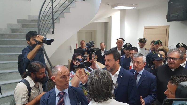 FOTO - Il vicepremier Matteo Salvini in Calabria per consegnare un bene confiscato alla 'ndrangheta
