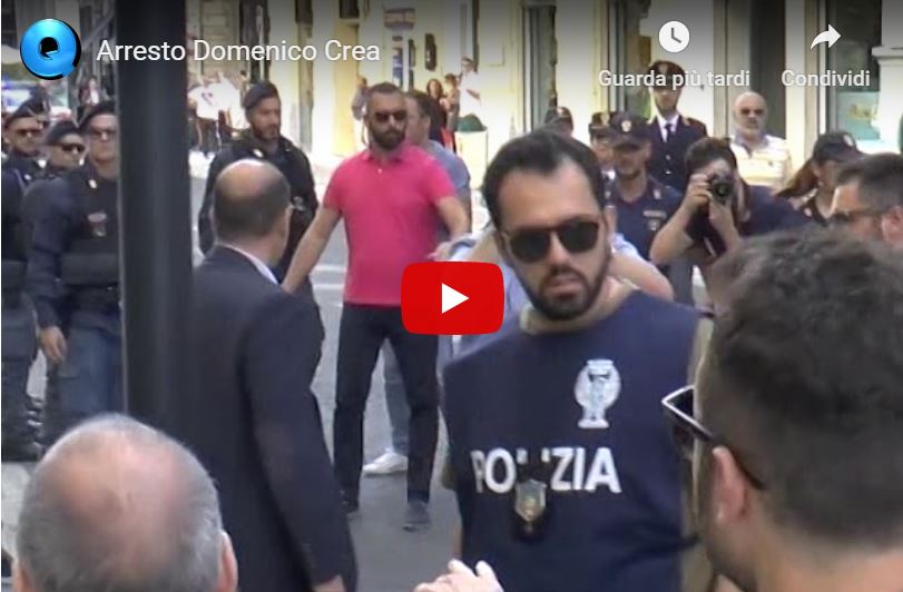 VIDEO – Arresto di Domenico Crea  L’arrivo del latitante in Questura