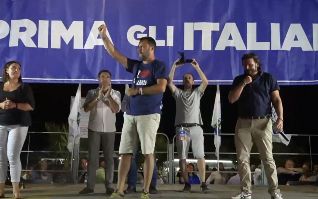 VIDEO – Il comizio di Matteo Salvini a Soverato