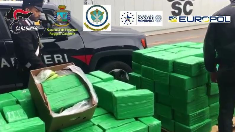 Sequestrata una tonnellata di cocaina nel porto di Gioia Tauro: era diretta alla 'ndrangheta - VIDEO