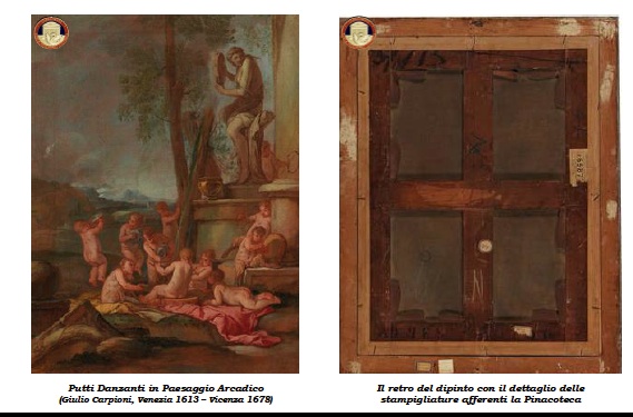 Restituita all’Accademia di Belle Arti  un'opera del pittore veneziano Giulio Carpioni, rubato nel '75
