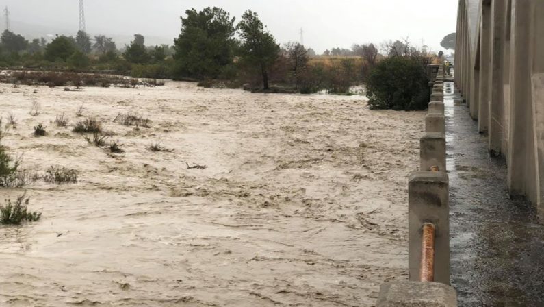 Esonda il fiume Saraceno, chiusa una strada provinciale: l'allarme del sindaco di Trebisacce