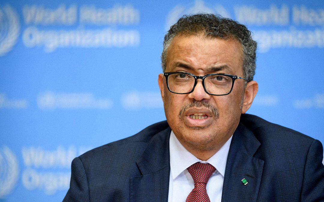 Il direttore dell’Oms, Tedros Adhanom Ghebreyesus