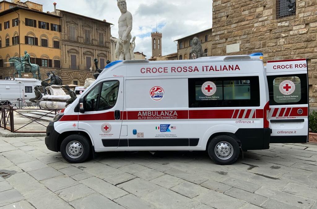 Firenze, RFK Human Rights Italia dona un’ambulanza alla Croce Rossa