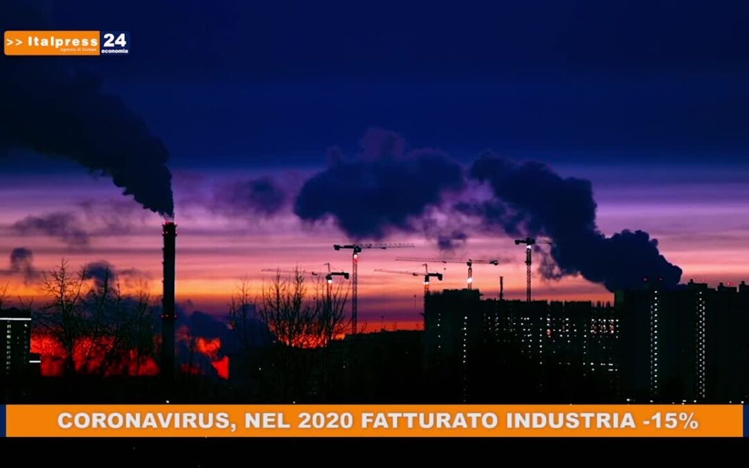 Coronavirus, nel 2020 fatturato industria -15%