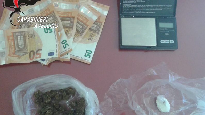 Sorpreso in possesso di cocaina e marijuana, trentenne arrestato ai Carabinieri di Solofra
