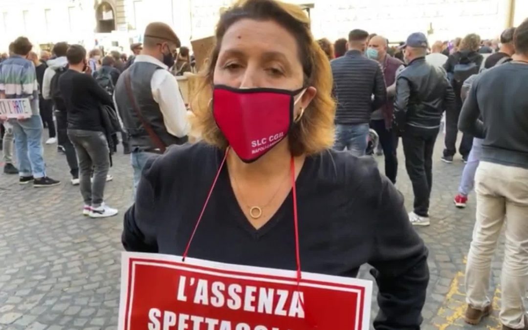 Attori in piazza a Napoli, Mazza “Vogliamo tutele e riconoscimento”