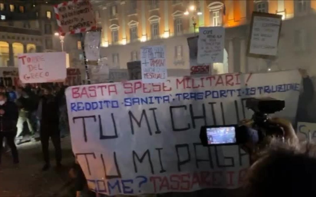 A Napoli nuove proteste anti Covid