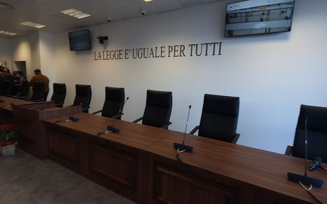 L'aula bunker di Lamezia Terme