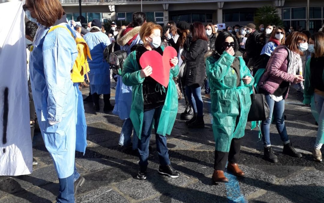 La protesta a Catanzaro