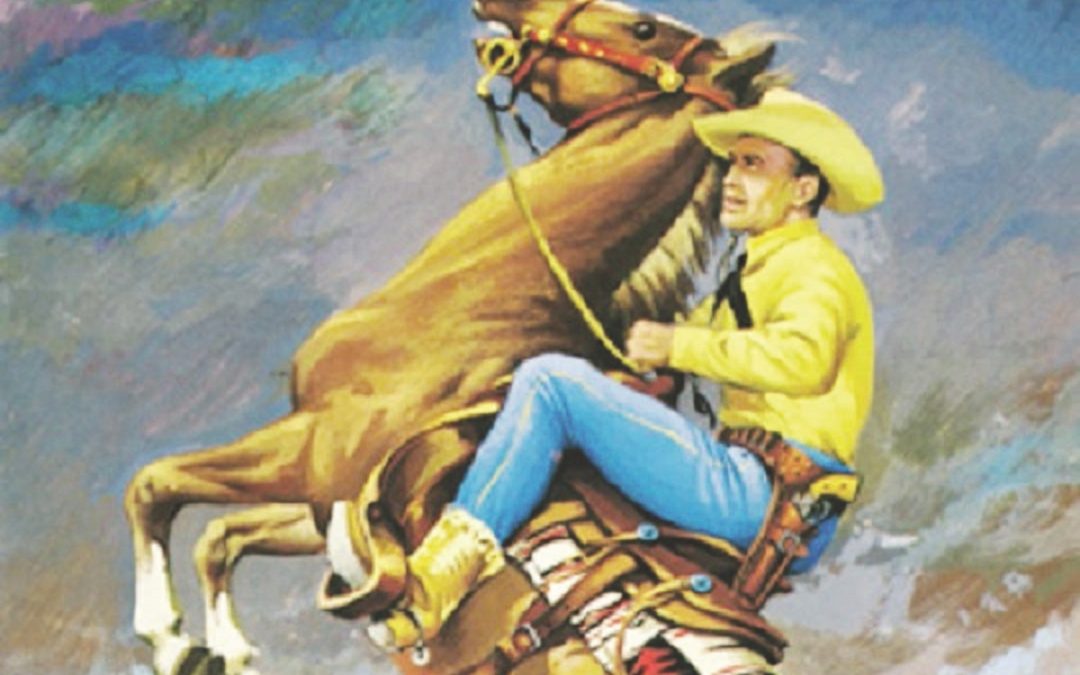 Particolare di un’illustrazione di Tex realizzata da Aurelio Galleppini