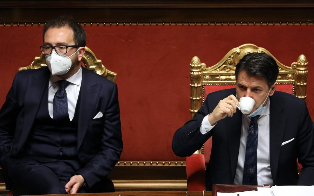 Alfonso Bonafede e Giuseppe Conte