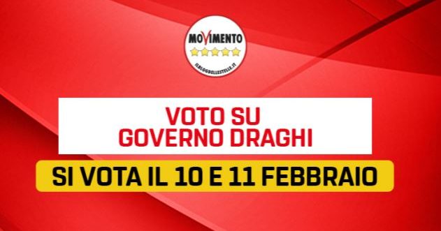 Crisi di Governo, il Movimento Cinquestelle voterà su Rousseau per decidere se sostenere Draghi