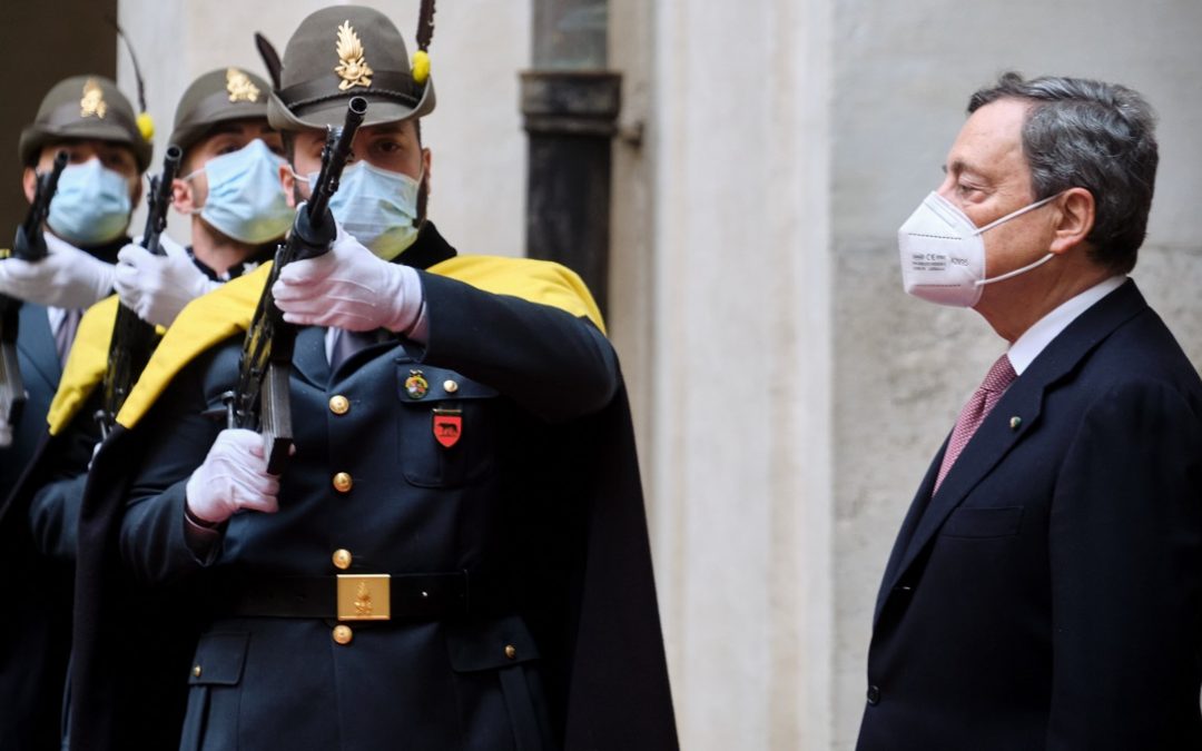 Mario Draghi a Palazzo Chigi