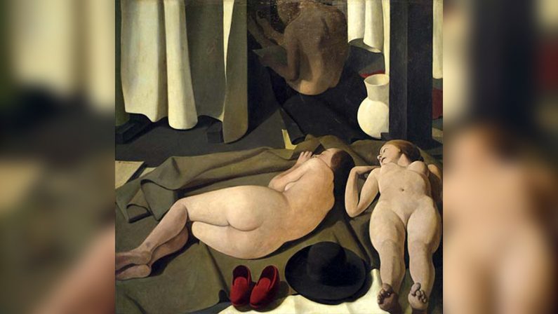 Il riposo delle tre donne nude di Casorati con monsignore nell’altra stanza del sesso