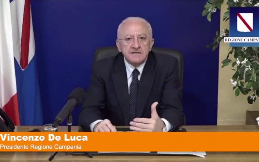 De Luca “Accordo per Sputnik in Campania, pronti a fornire dosi”