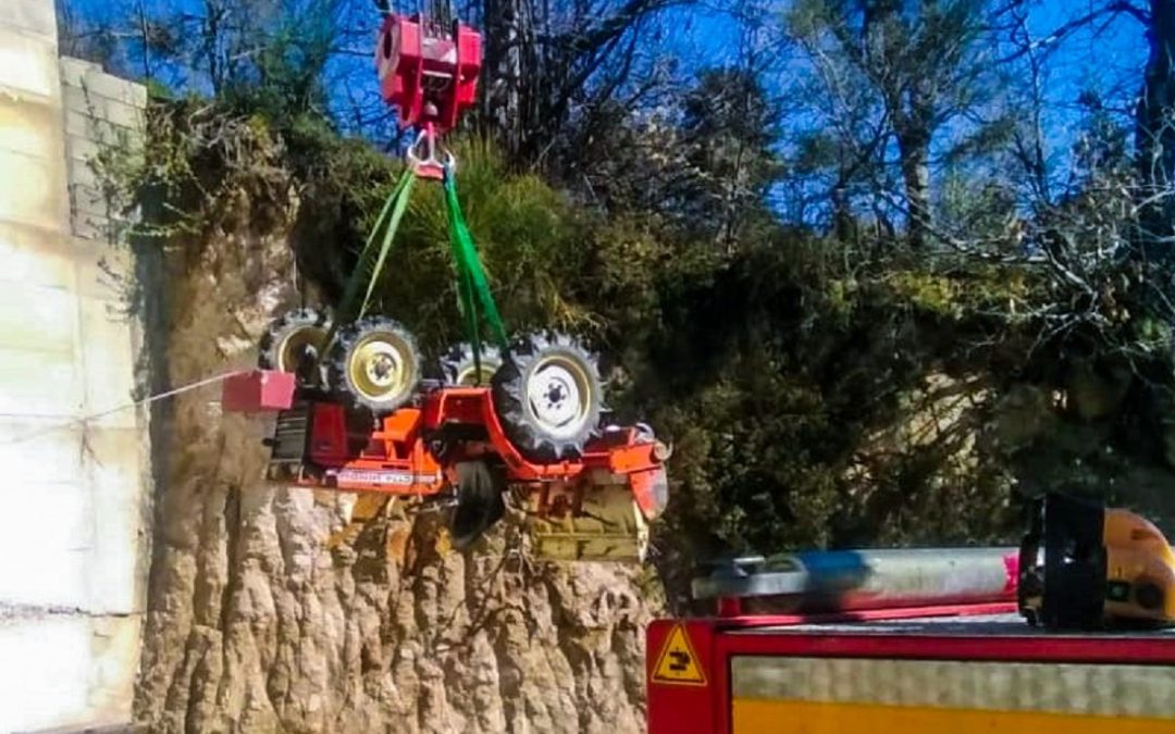 I vigili del fuoco sul luogo della tragedia