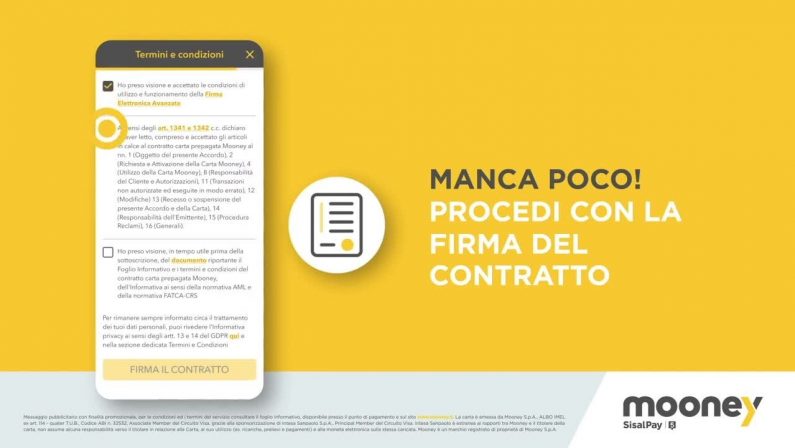 Carte prepagate, Mooney ancora più digitale