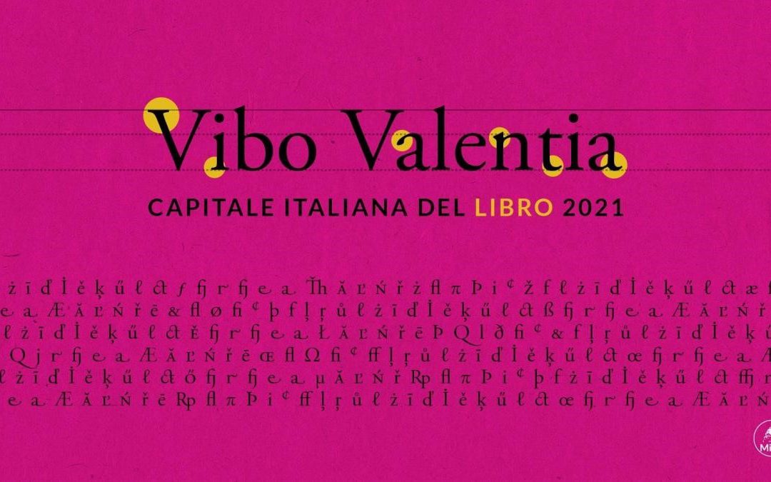 Il logo ufficiale di Vibo Valentia Capitale del Libro 2021