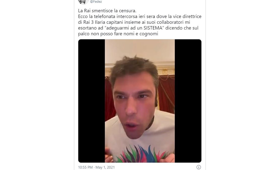 Un frame del video pubblicato su Twitter