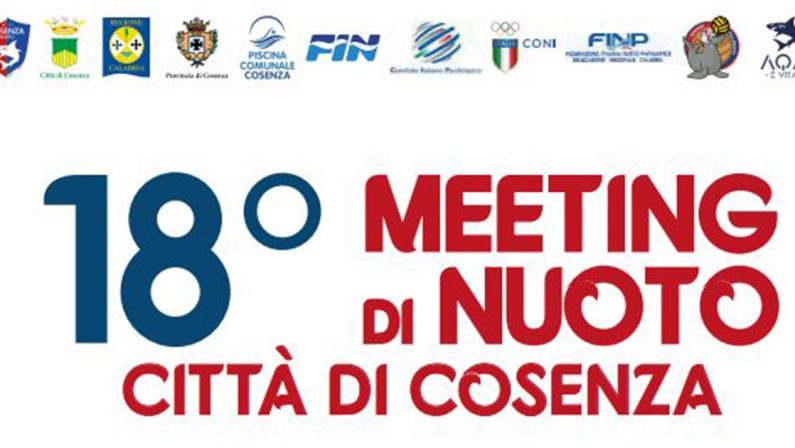 Tre giorni dedicati al nuoto, al via il "Meeting Città di Cosenza"