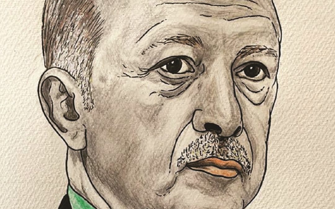 Il presidente Erdogan visto da Franco Pasqualone