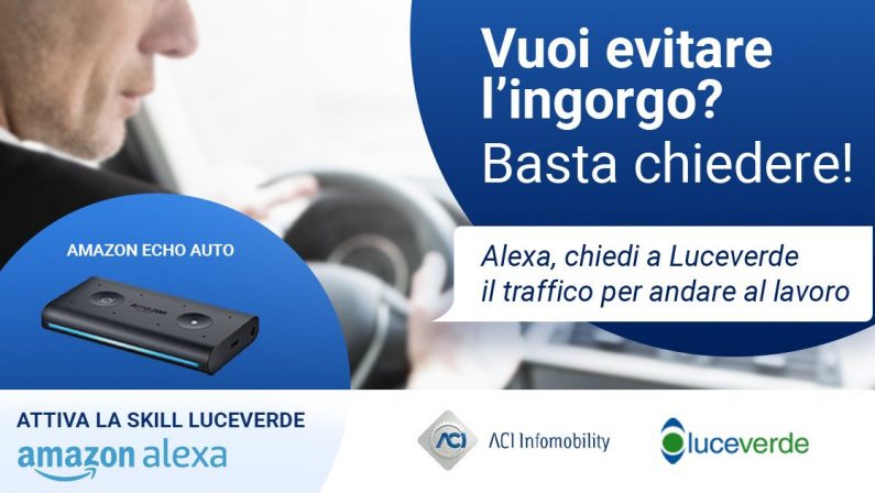 Aci lancia “Luceverde”, nuova skill di Alexa info-traffico