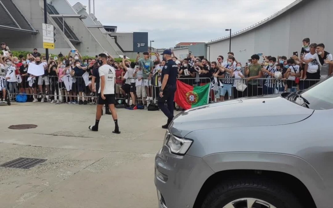 Tifosi in delirio per Cristiano Ronaldo