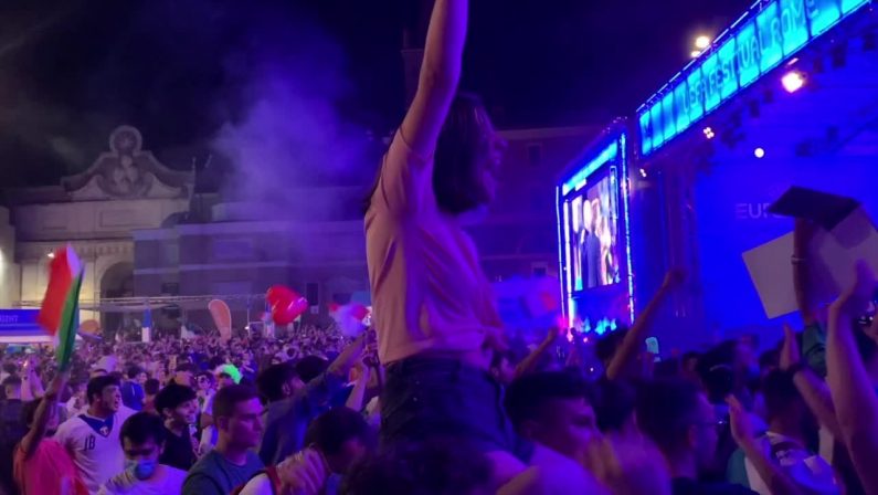 Italia-Belgio 2-1, esplode la festa dei tifosi azzurri