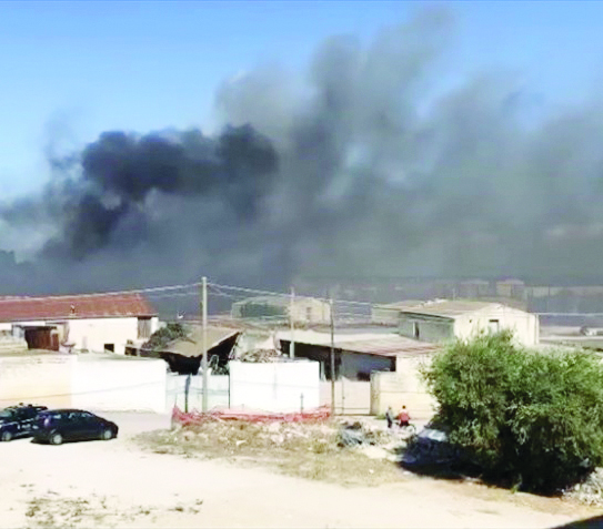 Uno degli ultimi incendi a Molfetta