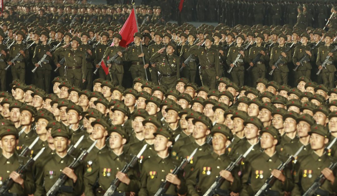 La parata militare in Nord Corea