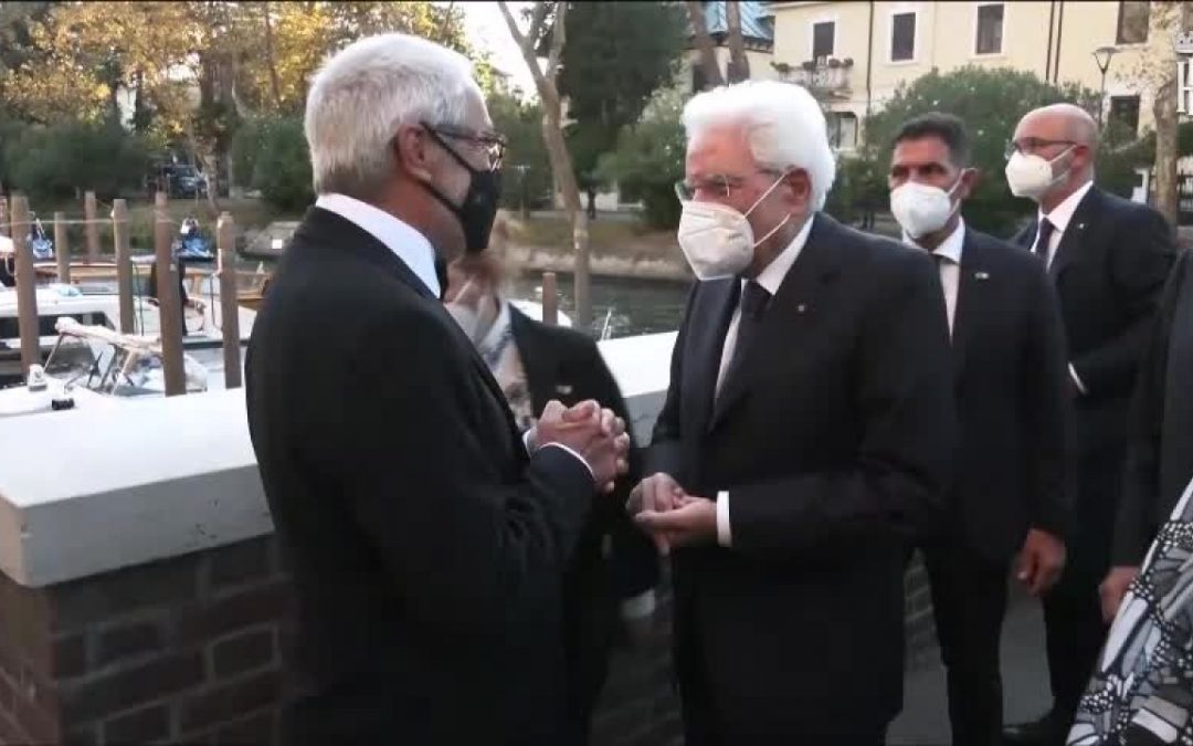 Mattarella inaugura la Mostra del cinema di Venezia