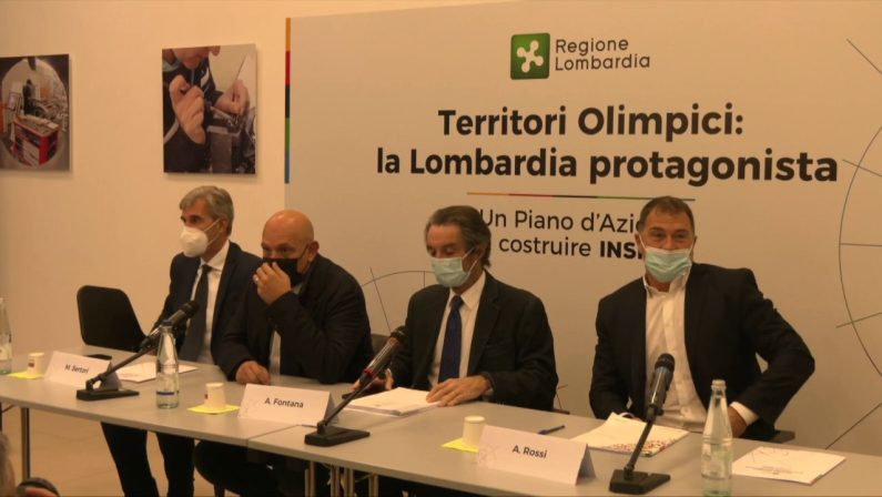 Milano-Cortina, Fontana a Sondrio: “Al lavoro per sviluppo territori”