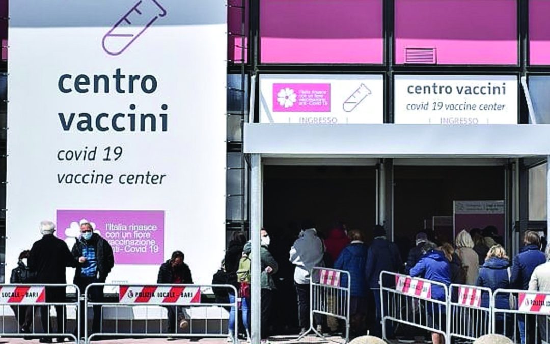 Centro vaccinale in Puglia