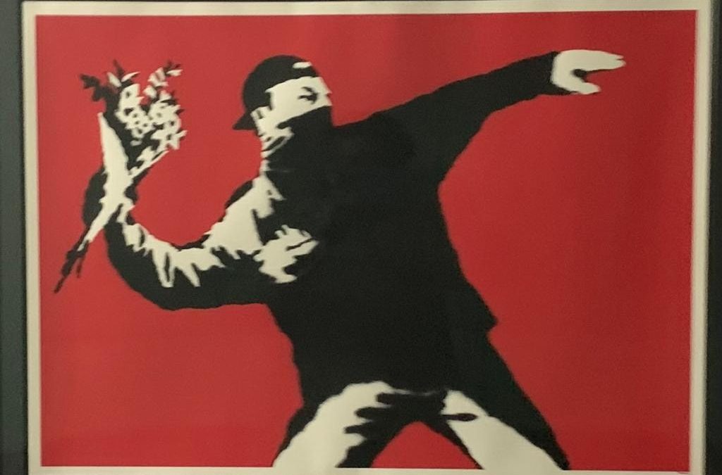 Un'opera di Banksy