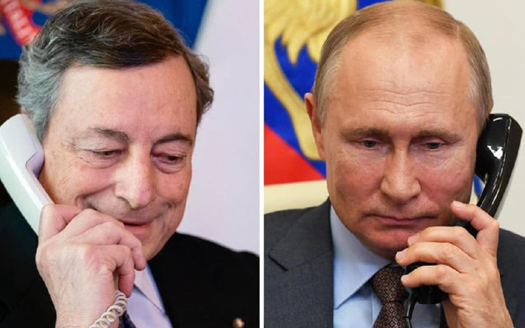 Mario Draghi e Vladimir Putin