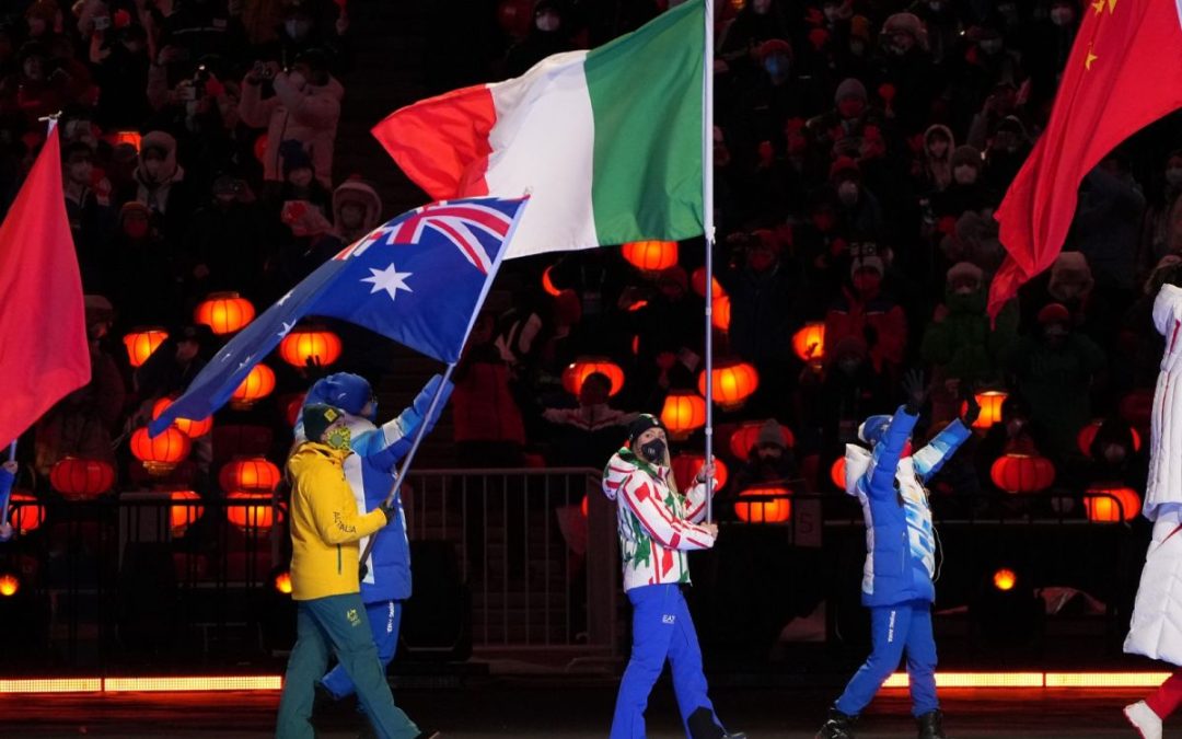 Francesca Lollobrigida con il tricolore