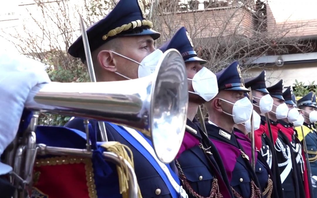 Forze dell’Ordine commemorano le vittime della strage di via Fani