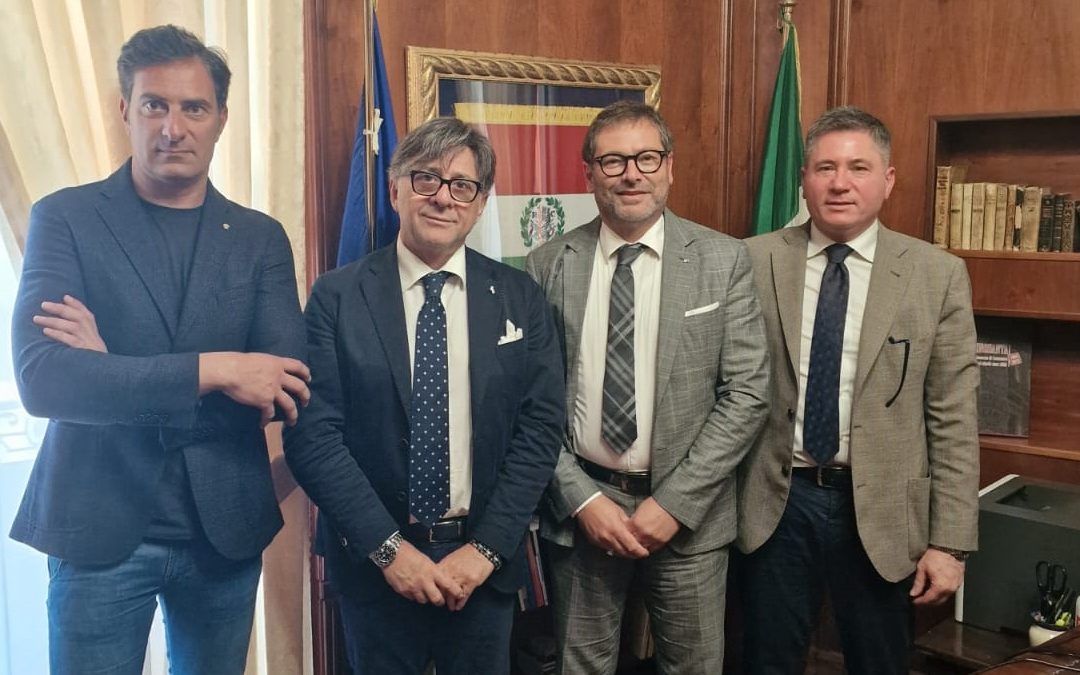 L'incontro tra i rappresentanti di Anapa e il nuovo presidente della Camera di commercio unica Falbo