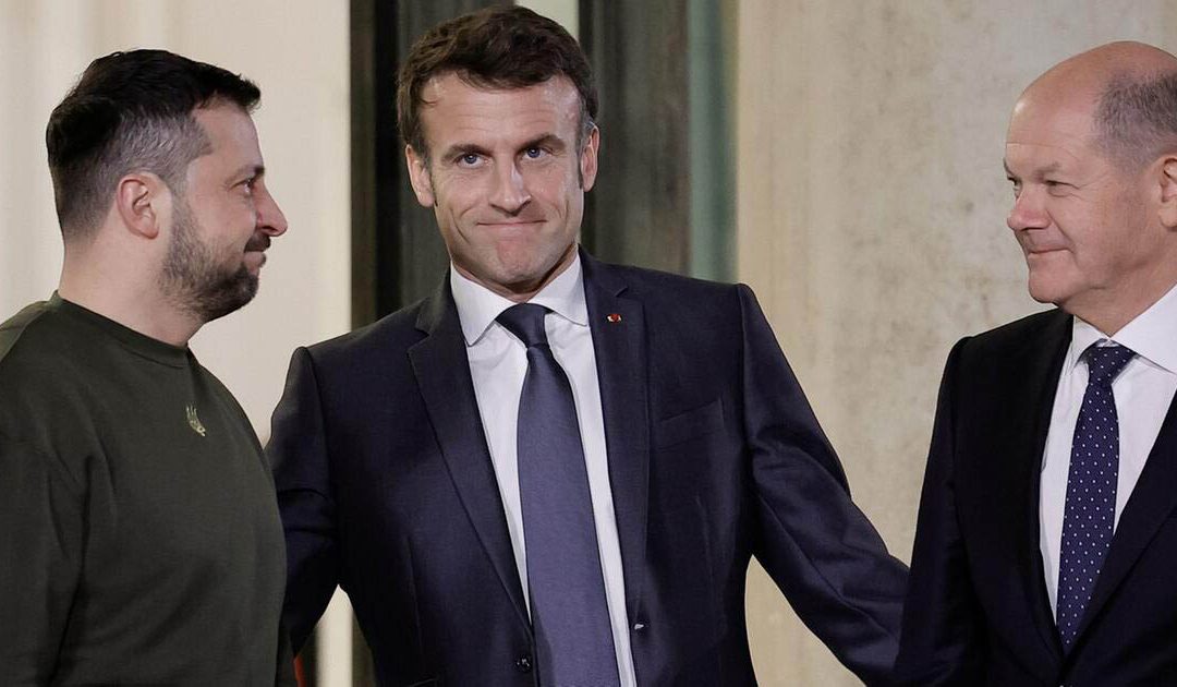 Zelensky, Macron e Scholz