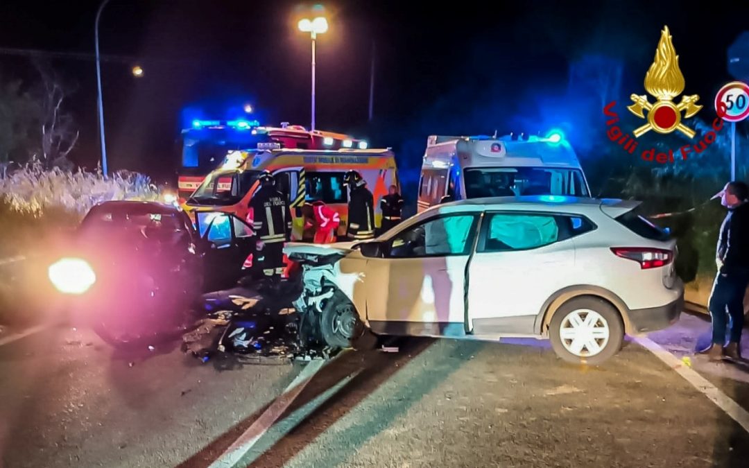 Le vetture coinvolte nell'incidente